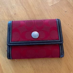 Coach Red Wallet
